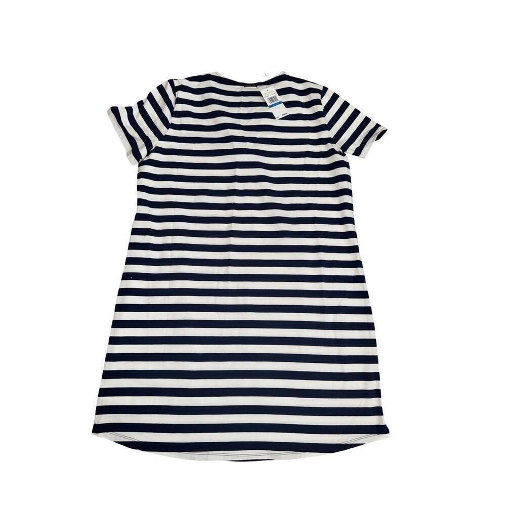 Michael Kors Dress XL V-Neck Blue White Striped Casual Summer Style NWT - Picture 4 of 4